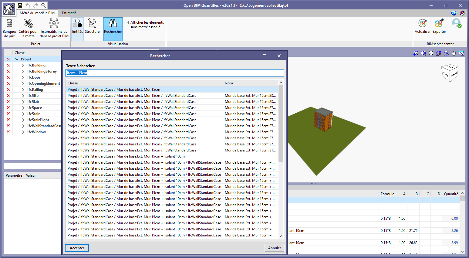 Open BIM Quantities et ELODIE by CYPE